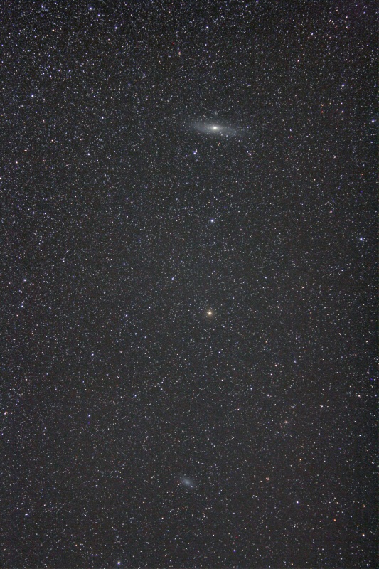 M31 (Andromedagalaxie) + M33 (Dreieckgalaxie)