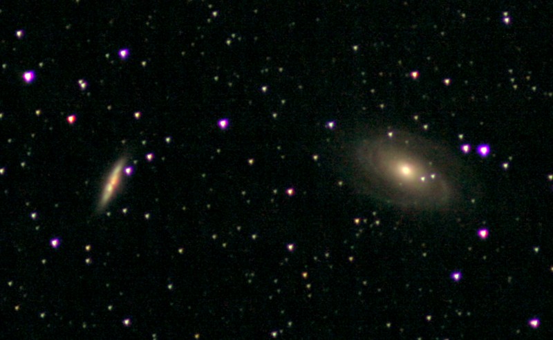 M81 + M82 (Ausschnitt aus vorigem Foto)