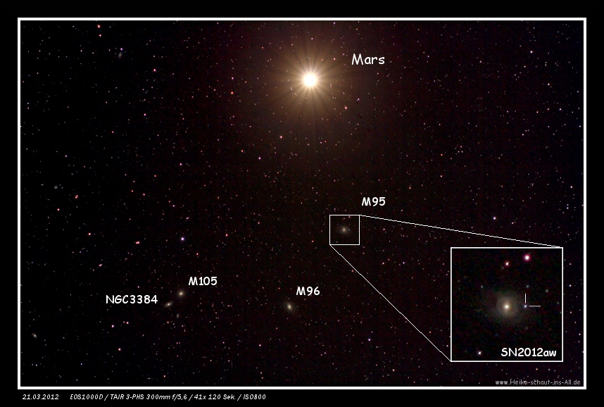 M95/96/105 + Supernova SN2012aw