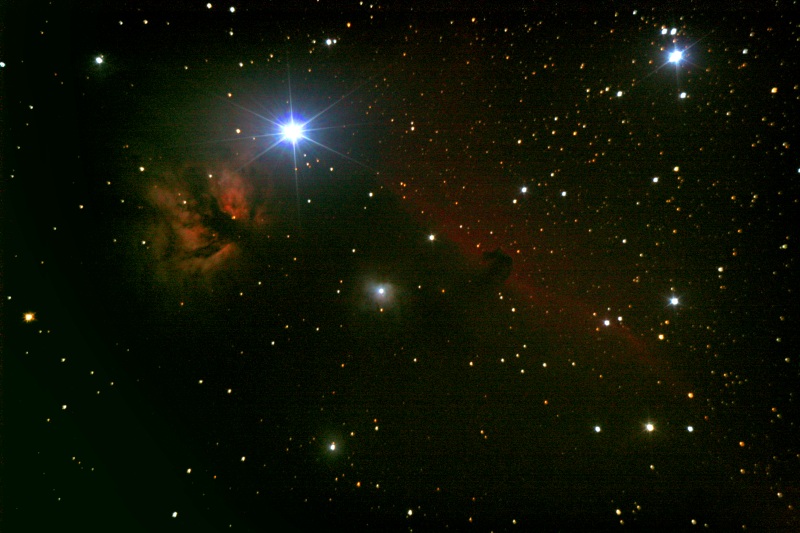 NGC2024 - Flammennebel + B33 - Pferdekopfnebel
